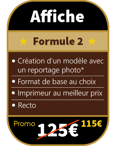 Tarifs création affiche Formule 2 prix graphiste