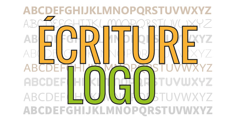 Choix écriture pour création logo professionnel