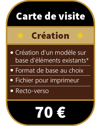 création carte de visite