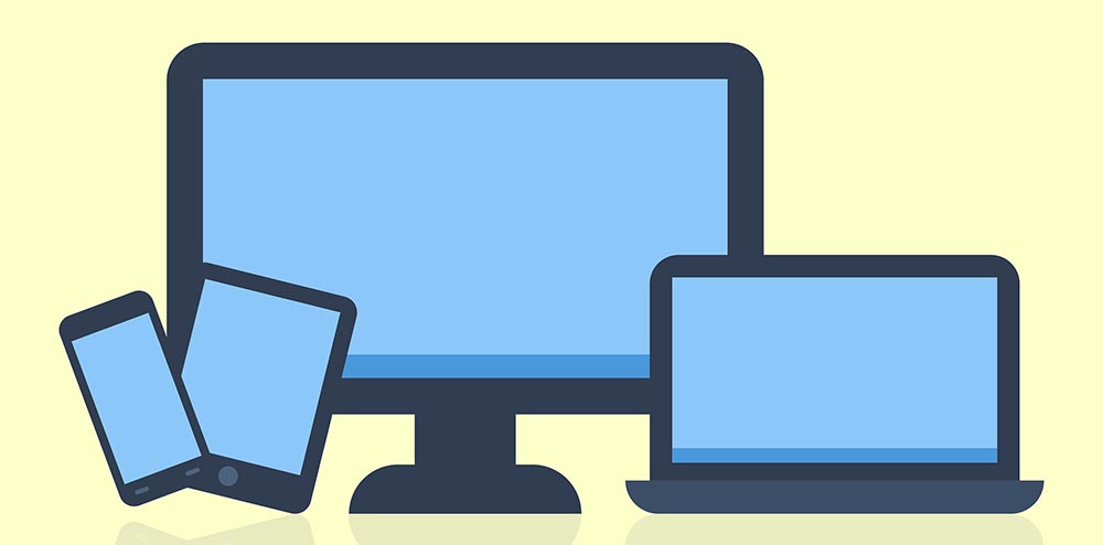 Affichage de Site internet compatible avec pc, tablette et smartphone