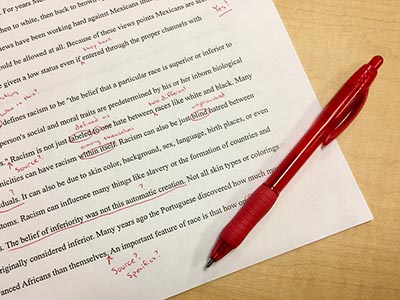 correction de texte prospectus