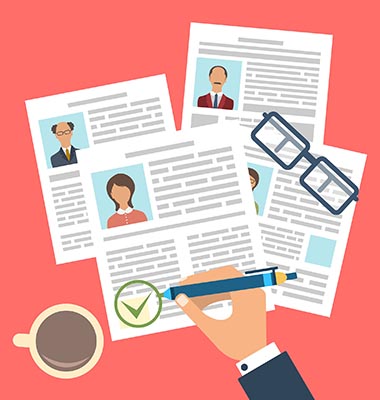 site avec création profil employé